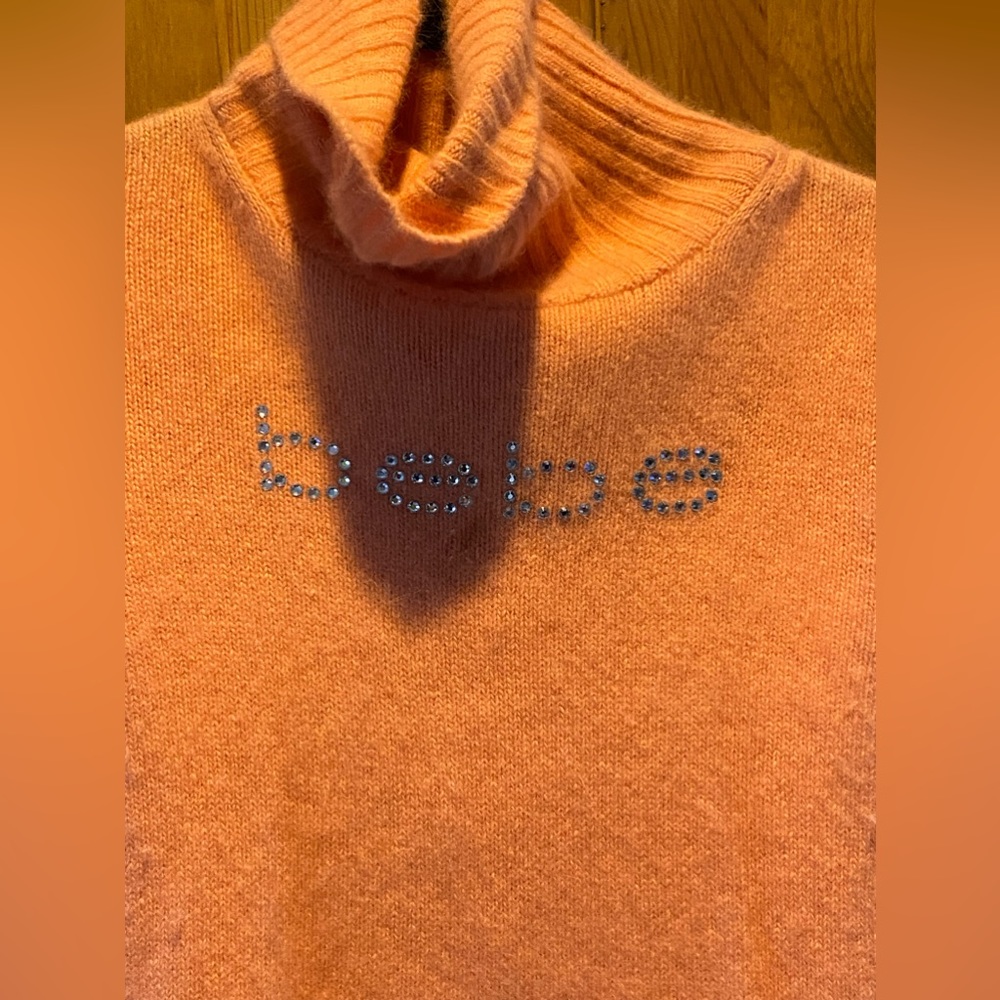 bebe Orange Turtleneck Sweater - Picture 2 of 7